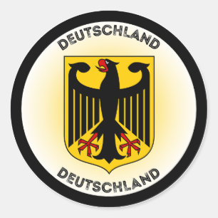 Germany Heritage Emblem Classic Round Sticker