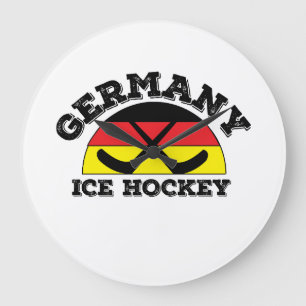 Germany Ice Hockey Large Clock