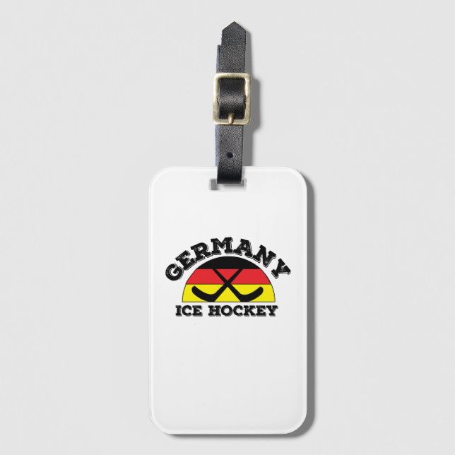 Germany Ice Hockey Luggage Tag (Front Vertical)