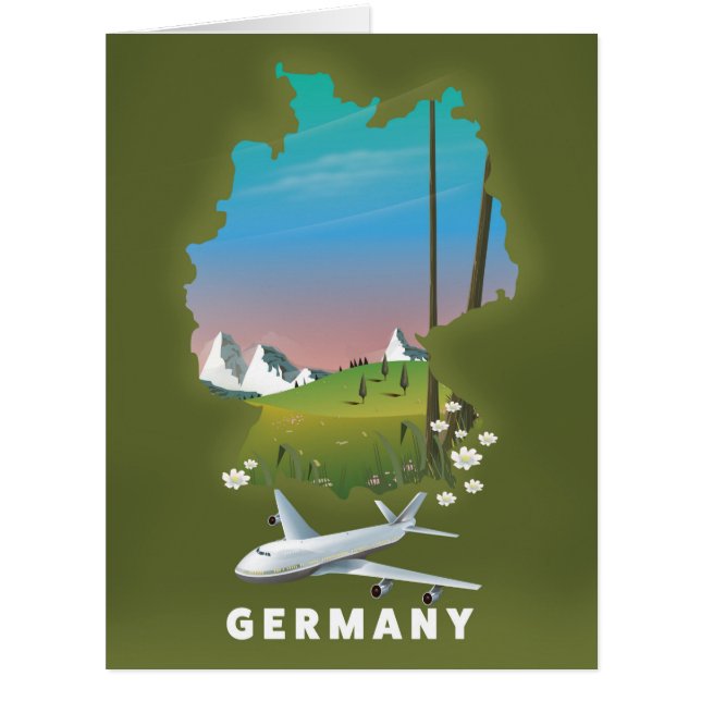 Germany Illustrated travel poster (Front)