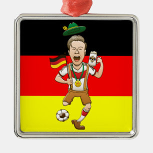 Germany is Four-time Soccer Champion Metal Ornament