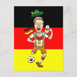 Germany is Four-time Soccer Champion Postcard