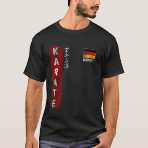 Germany Karate german flag Kyokushinkai Dojo kanji T-Shirt