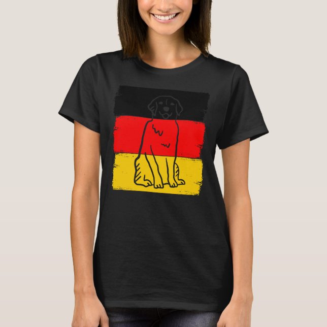Germany Labrador Retriever Dog Owner Dogs Papa Ger T-Shirt (Front)
