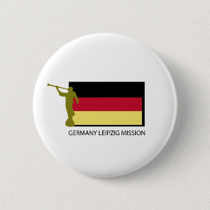 GERMANY LEIPZIG MISSION LDS CTR 6 CM ROUND BADGE
