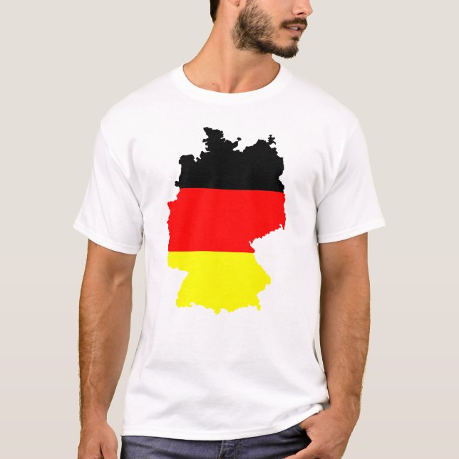 Germany map and flag T-Shirt (Front)