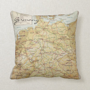 Germany map cushion