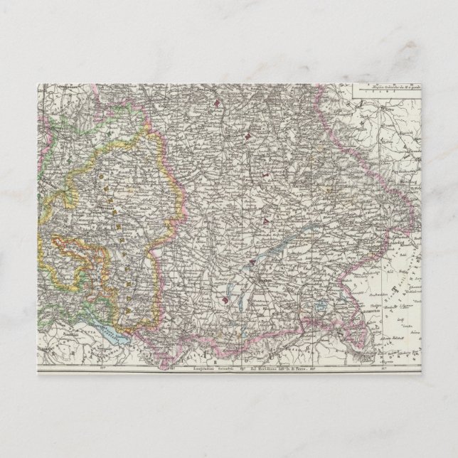 Germany Map Postcard (Front)