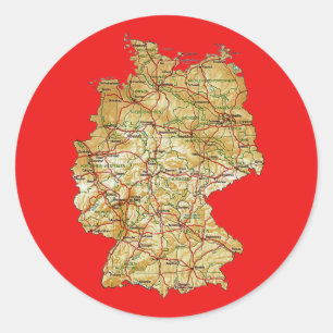 Germany Map Sticker