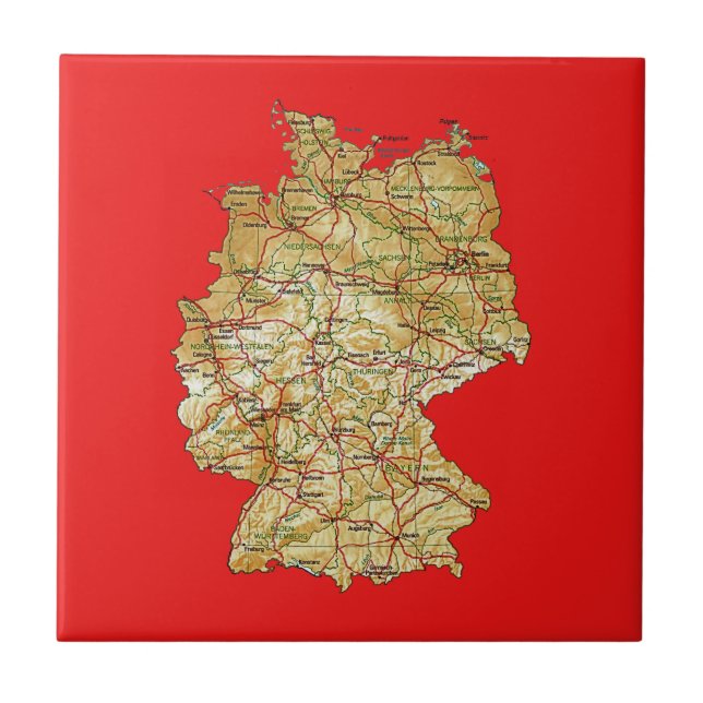 Germany Map Tile (Front)