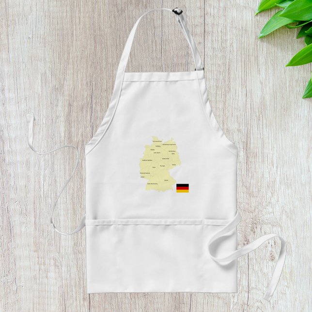 Germany Map with States and Capitals Standard Apron (Creator Uploaded)