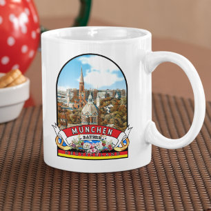 Germany München Vintage souvenir Coffee Mug