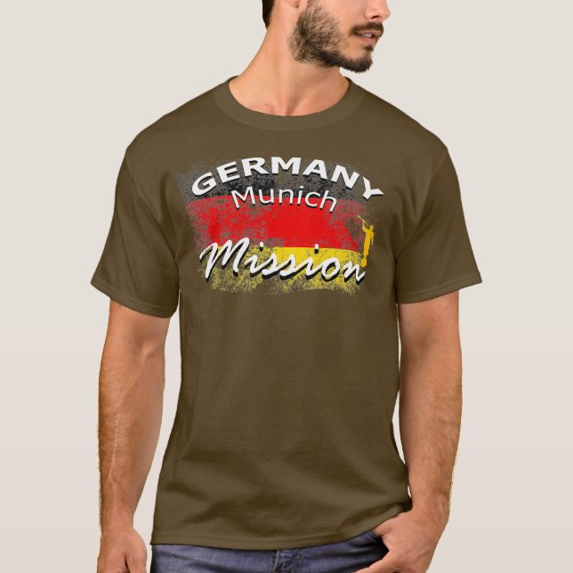 Germany Munich Mormon LDS Mission Missionary T-Shirt (Front)