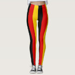 Germany National Flag Colours Vertical Striped Leggings<br><div class="desc">Germany National Flag Colours Vertical Striped Leggings in the colours of the Germany flag with a busy multi-lined asymmetrical striped vertical pattern printed all over the leggings. Size of the stripes is easily adjustable to your taste through the "Edit Design" option. Germany leggings are the great companion for the morning...</div>