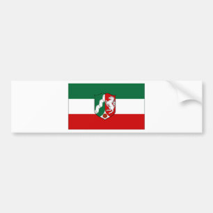 Germany North Rhine Flag Bumper Sticker