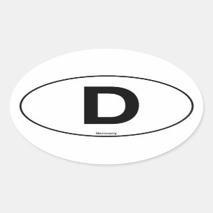 Germany Oval Sticker