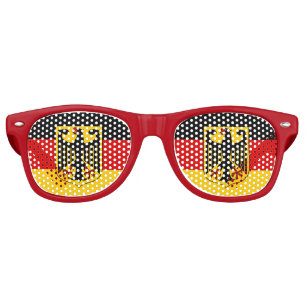 Germany Party Shades, Sunglasses, German flag Retro Sunglasses
