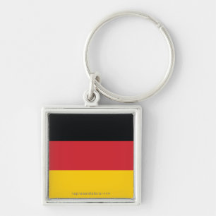 Germany Plain Flag Key Ring