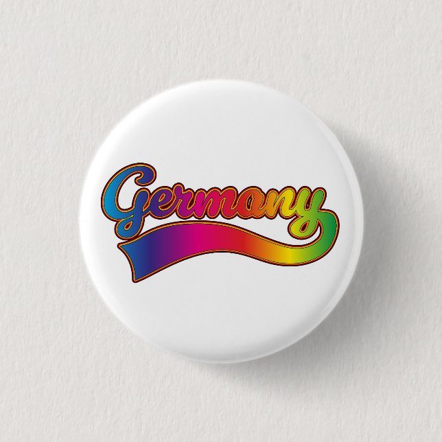 Germany Rainbow logo 3 Cm Round Badge (Front)