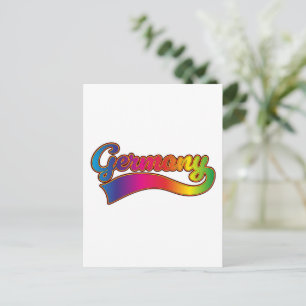 Germany Rainbow logo Holiday Postcard