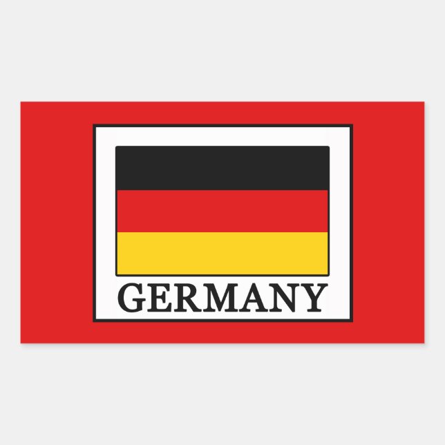 Germany Rectangular Sticker (Front)