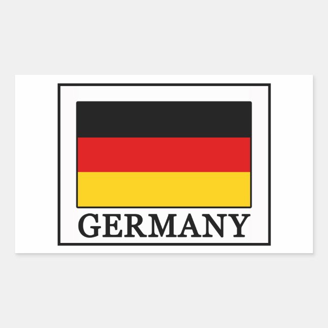 Germany Rectangular Sticker (Front)