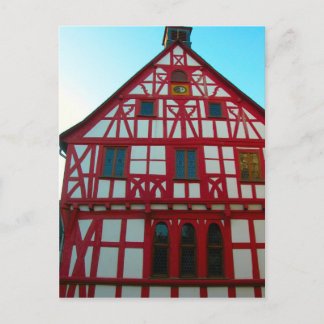Germany, Rhineland, Rhens, halftimbered houses 3 Postcard