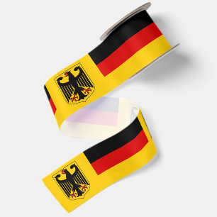 Germany Ribbon, Emblem, patriotic, German Flag Satin Ribbon