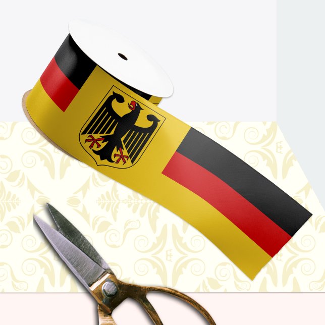 Germany Ribbon, Emblem, patriotic, German Flag Satin Ribbon (Creator Uploaded)