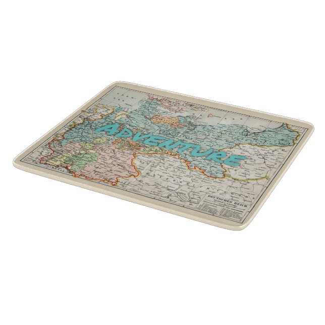 Germany Road Map Adventure Cutting Board (Corner)