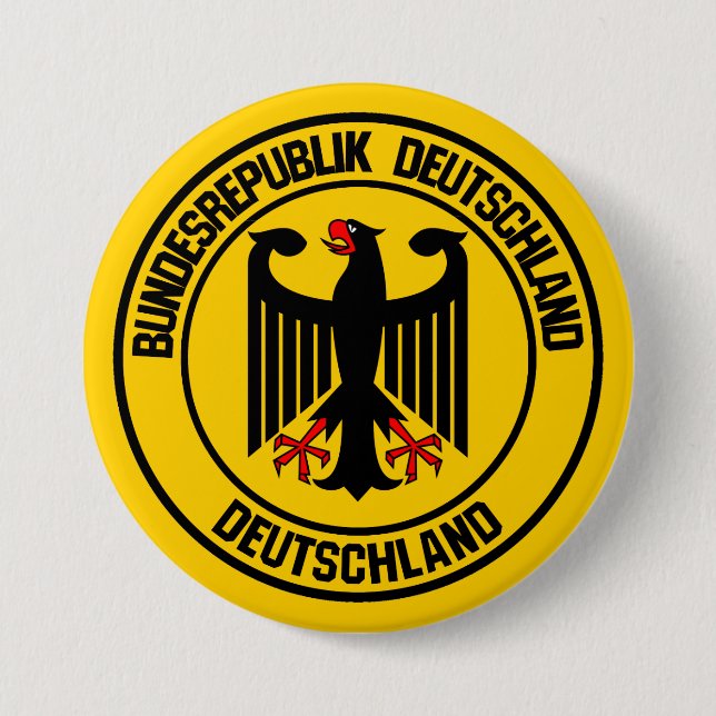 Germany Round Emblem 7.5 Cm Round Badge (Front)