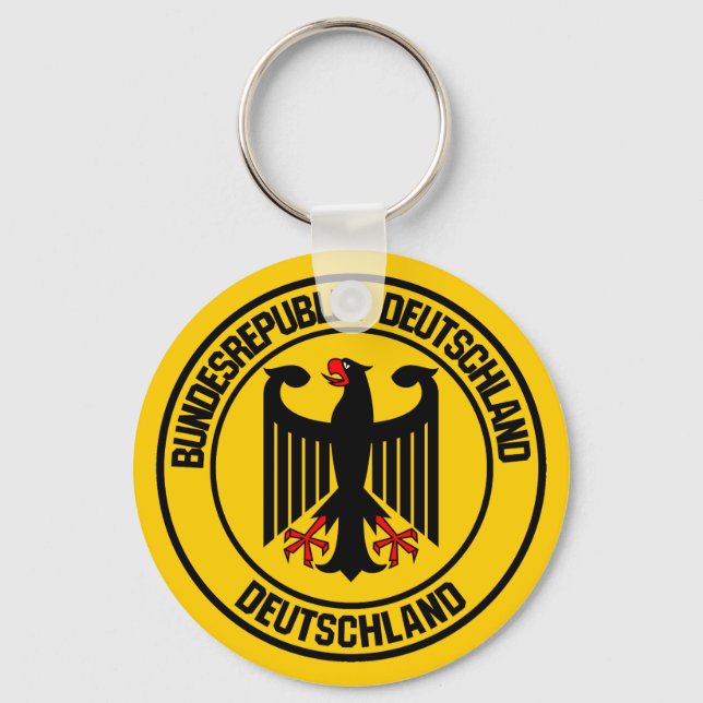 Germany Round Emblem Key Ring (Front)