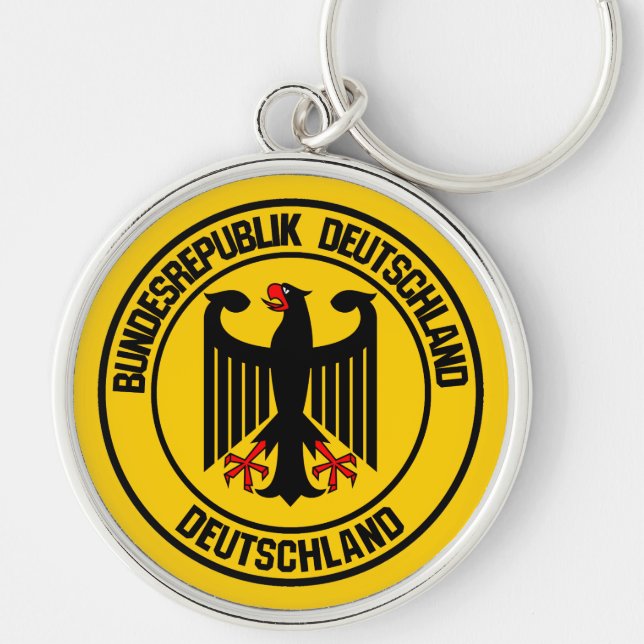 Germany Round Emblem Key Ring (Front)