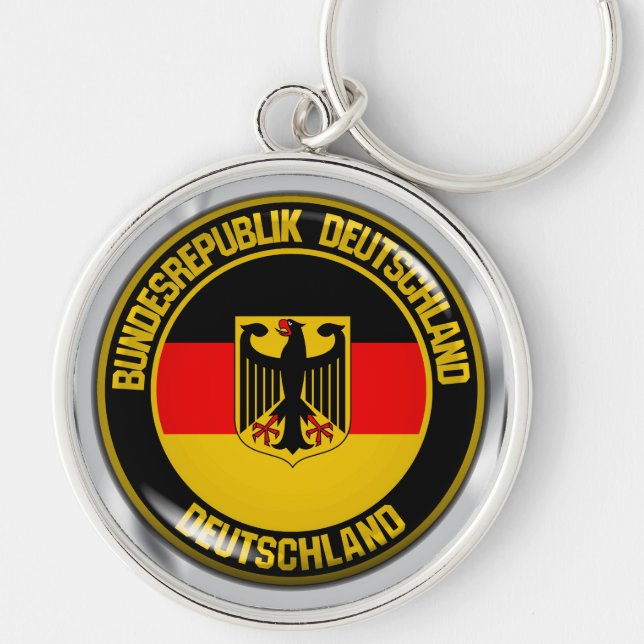Germany Round Emblem Key Ring (Front)