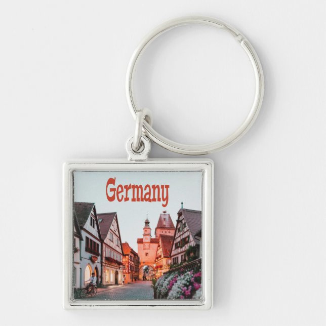 Germany Row Houses Key Ring (Front)