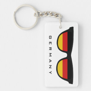Germany Shades custom text & colour key chain