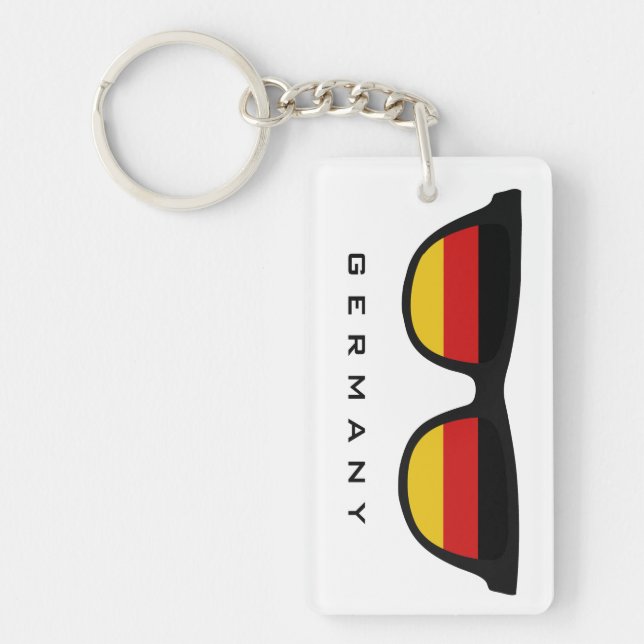 Germany Shades custom text & colour key chain (Front)
