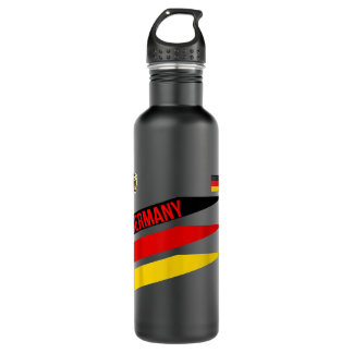 GERMANY SHIRT-JERSEY FLAG-SOCCER-FOOTBALL 710 ML WATER BOTTLE