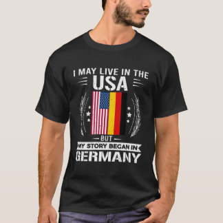 Germany Shirt Proud Germany And Usa Flags German