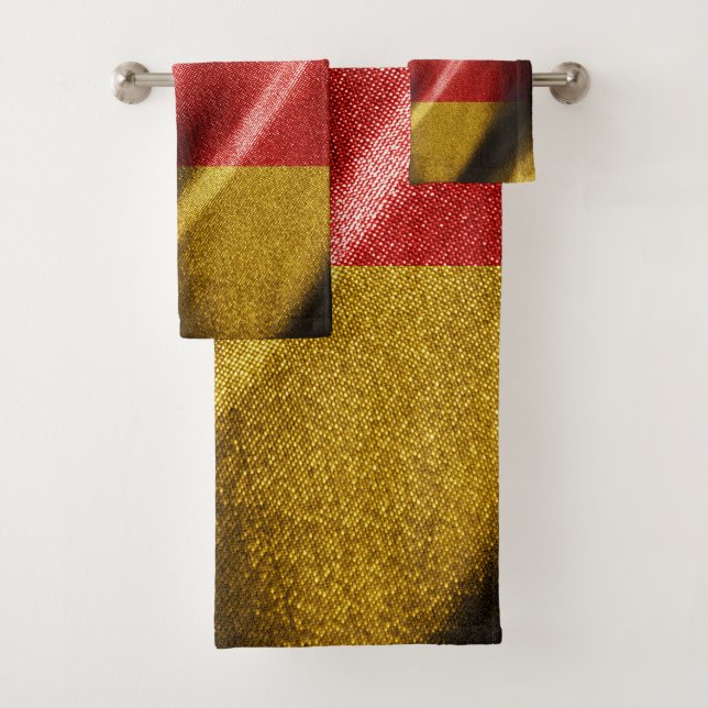Germany silk flag bath towel set (Insitu)