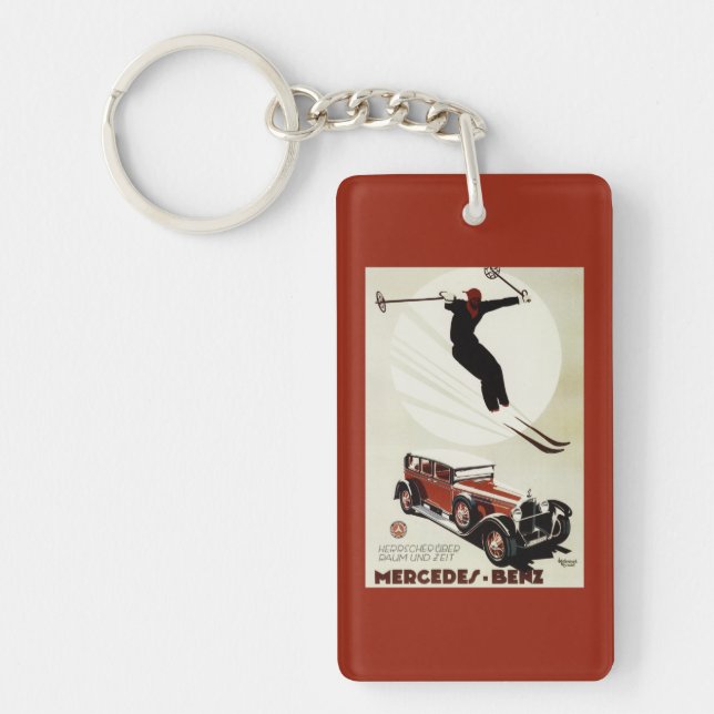 Germany - Skier Jumping Key Ring (Front)