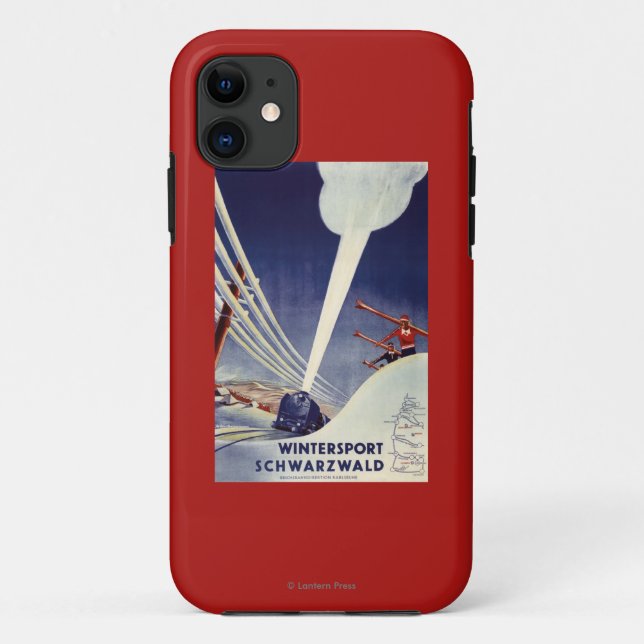 Germany - Skiing in the Black Forest Case-Mate iPhone Case (Back)