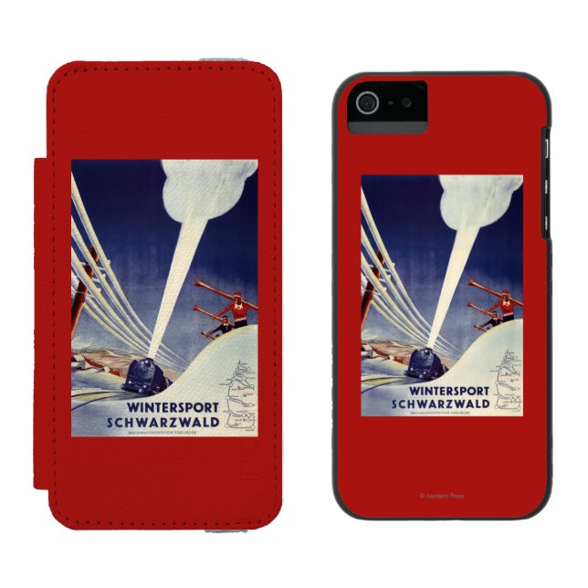 Germany - Skiing in the Black Forest Incipio iPhone Wallet Case (Side by Side)