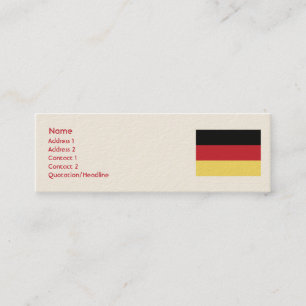 Germany - Skinny Mini Business Card