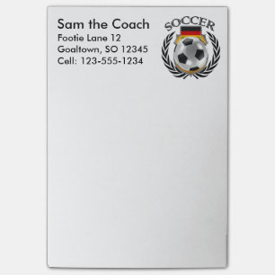 Germany Soccer 2016 Fan Gear Post-it Notes