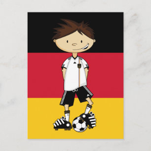 Germany Soccer Boy Postcard
