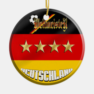 Germany Soccer Ceramic Ornament