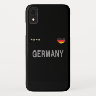 Germany Soccer Football Fan Shirt Heart Case-Mate iPhone Case