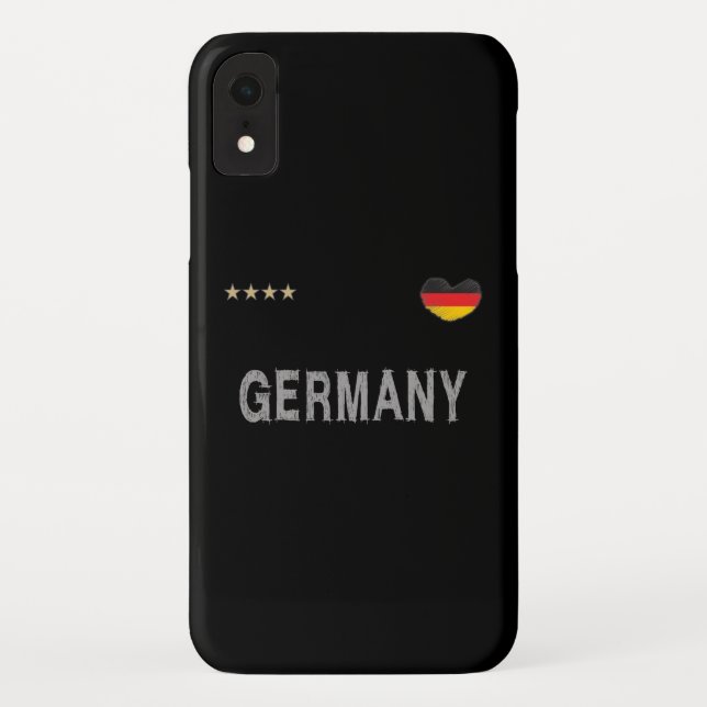 Germany Soccer Football Fan Shirt Heart Case-Mate iPhone Case (Back)