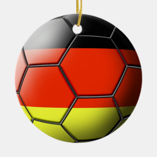 Germany Soccer Ornament (Front)